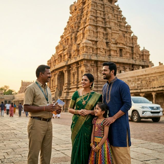 Happy Family with Guide