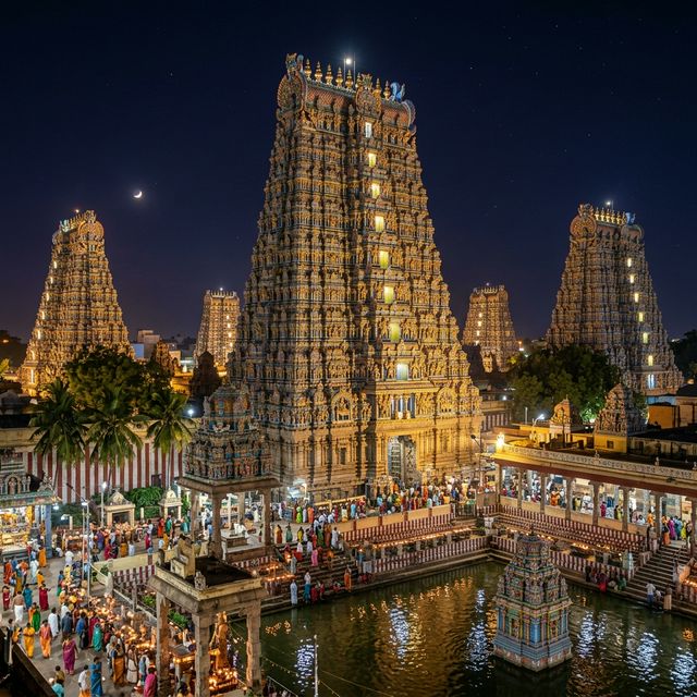 Traditional South Indian Temple Gopuram - Heritage Tours